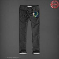 heren abercrombie and fitch elastisch sweatpants chief patroon donkergrijs Groothandel dncsu294